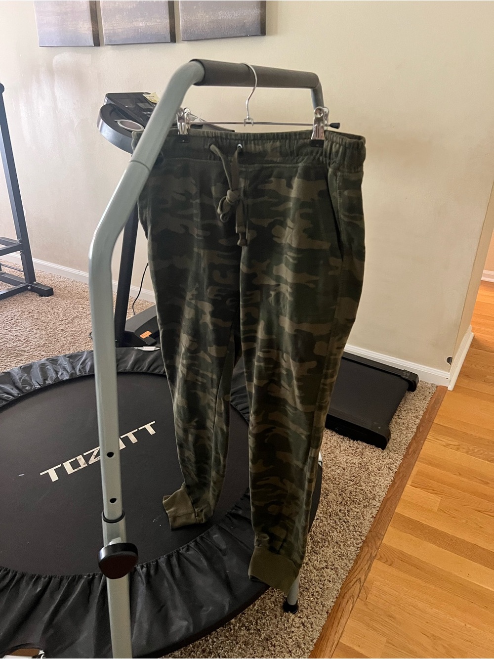 Camo  Jogger Pants - Olive Camo by sanctuary, with drawstring